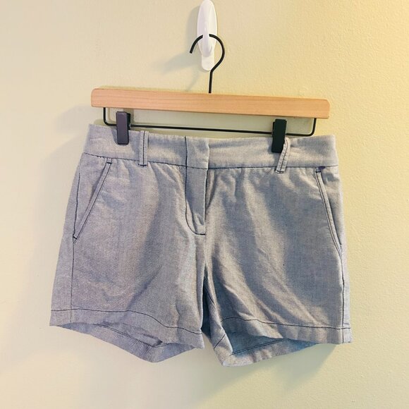 J. Crew Factory Chino Shorts Womens Size 2 Bundle Chambray Blue Navy Short - Picture 2 of 16